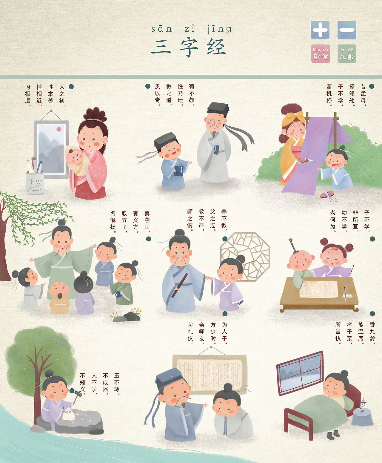 国学主题图图（图ZMTg1NDI2Nzgw） - 儿童插画 - 站酷设计师胡苗条原创素材 - 站酷ZCOOL