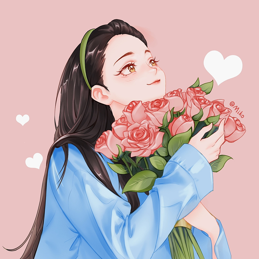 刘亦菲捧花头像