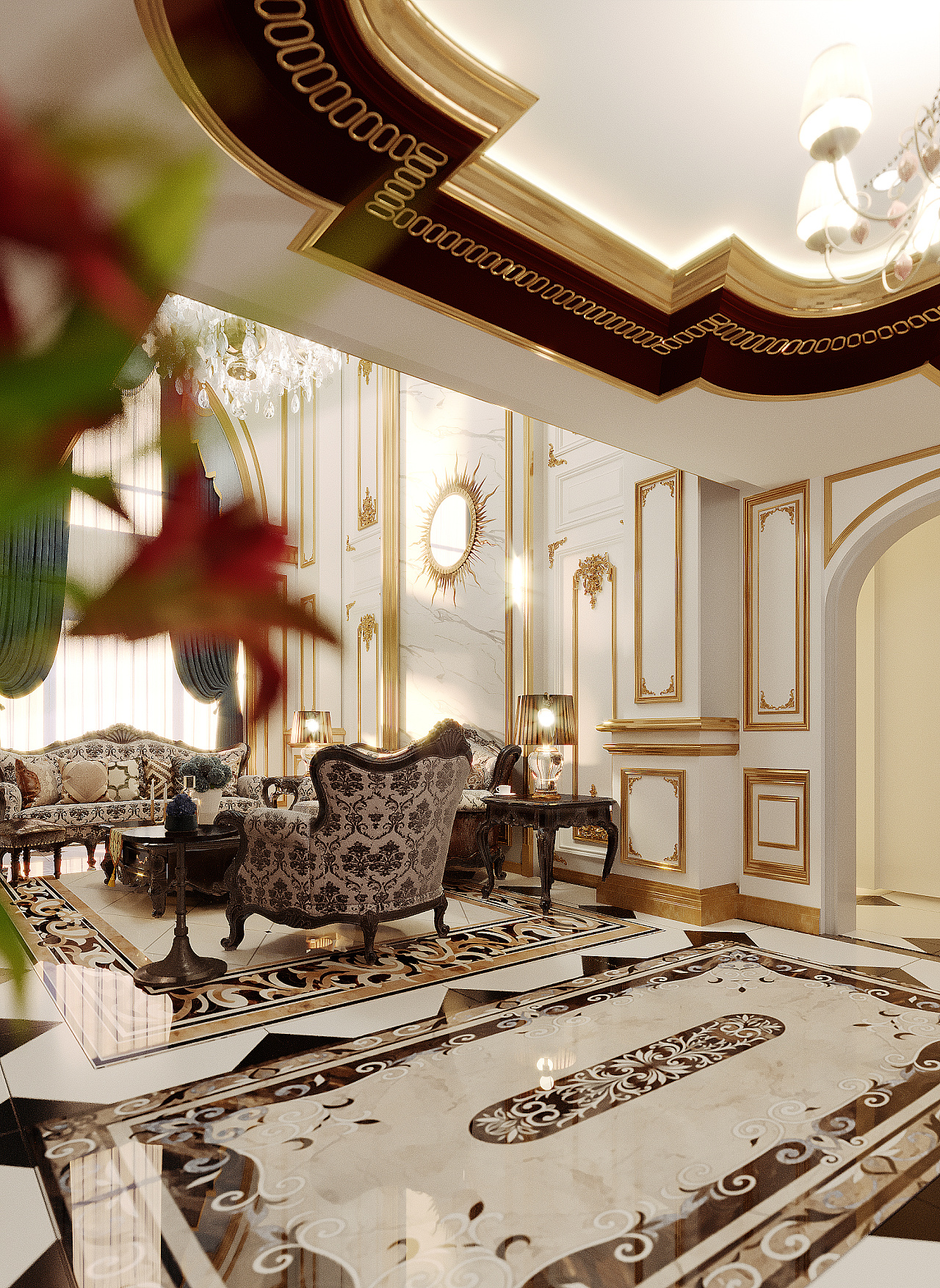 滨河御景 230平 阁楼挑空 法式