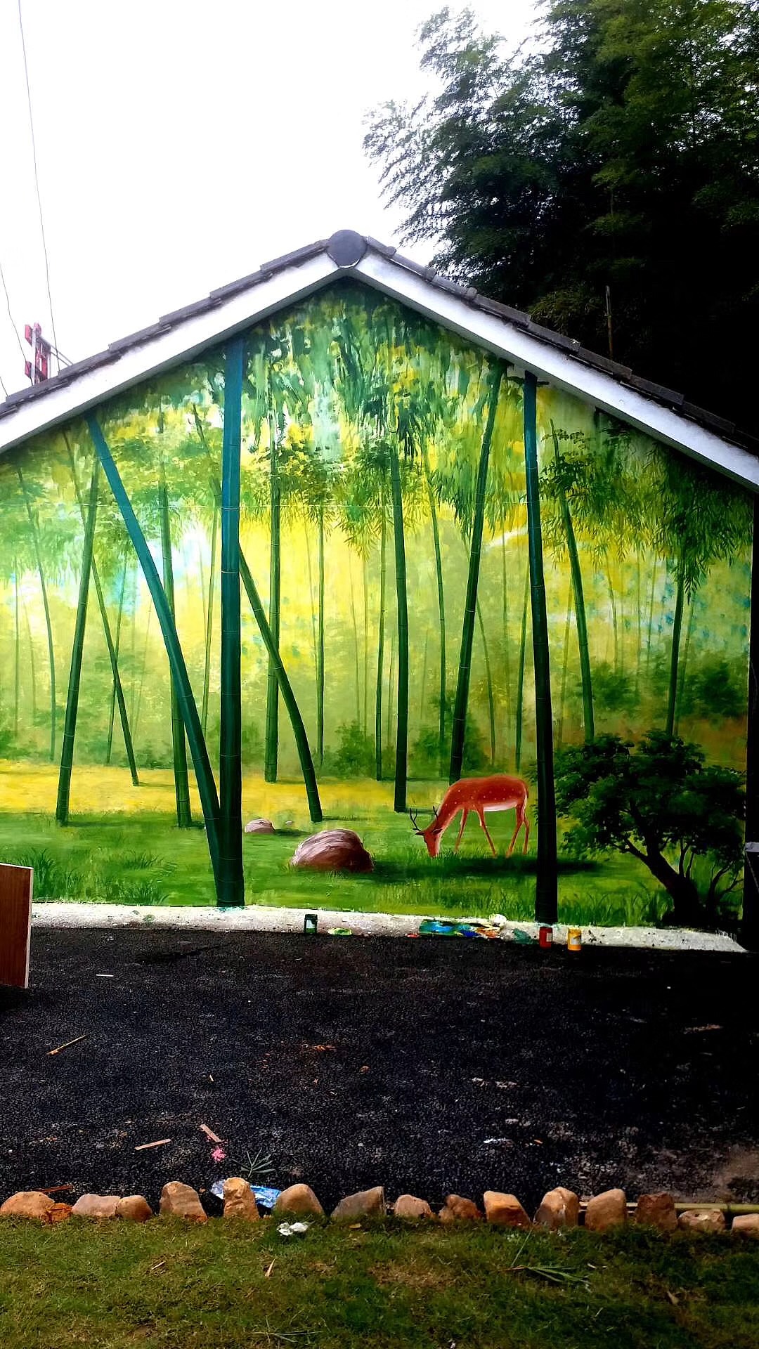 新农村生活社区墙体彩绘