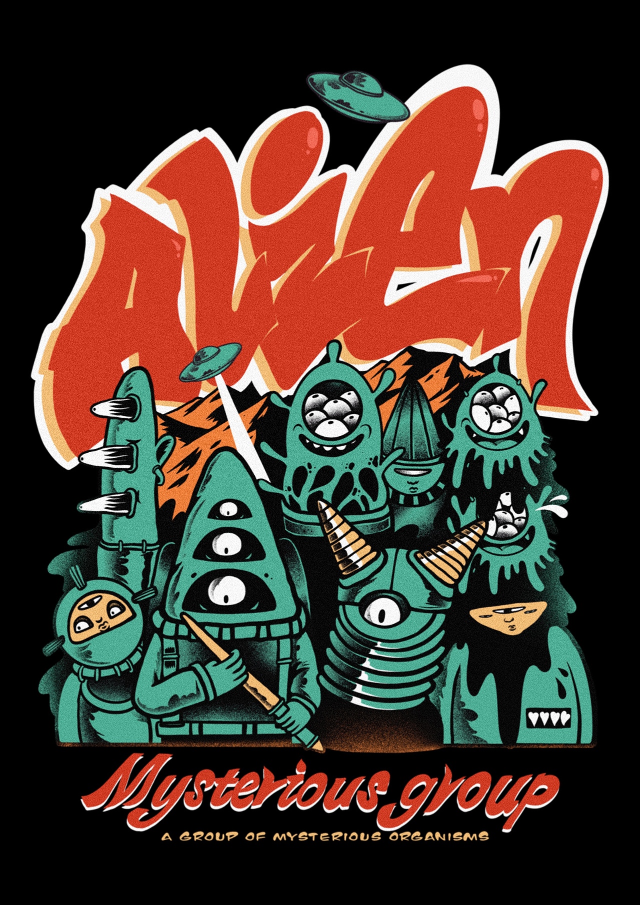 星际组织#星际宝宝#潮流卫衣插画设计