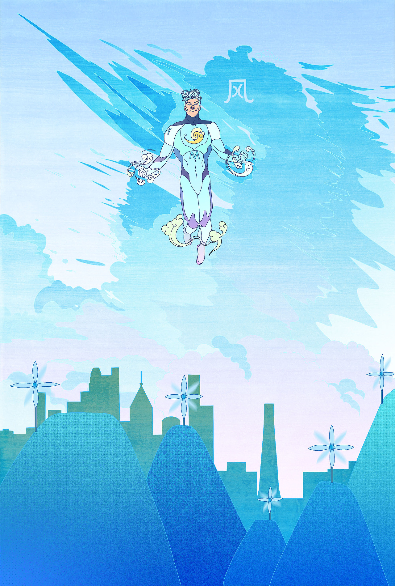 美的M博IP形象——元素英雄（图ZMjM2NDQ0Mzg0） - IP形象 - 站酷设计师朱朱插画原创素材 - 站酷ZCOOL