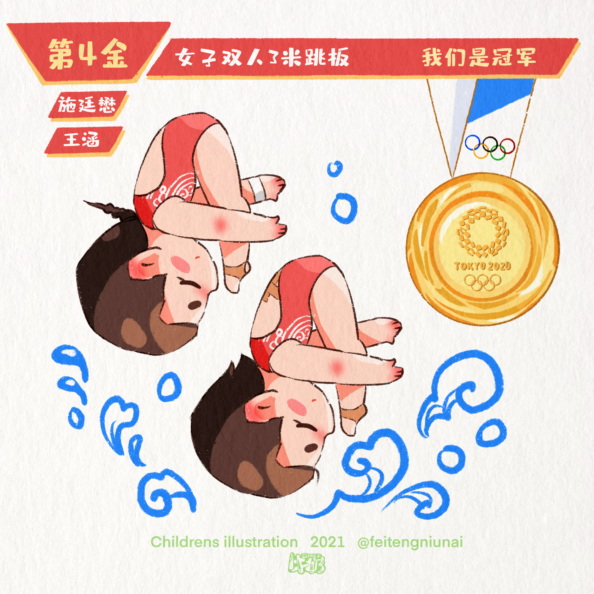 奥运会金牌绘画图片