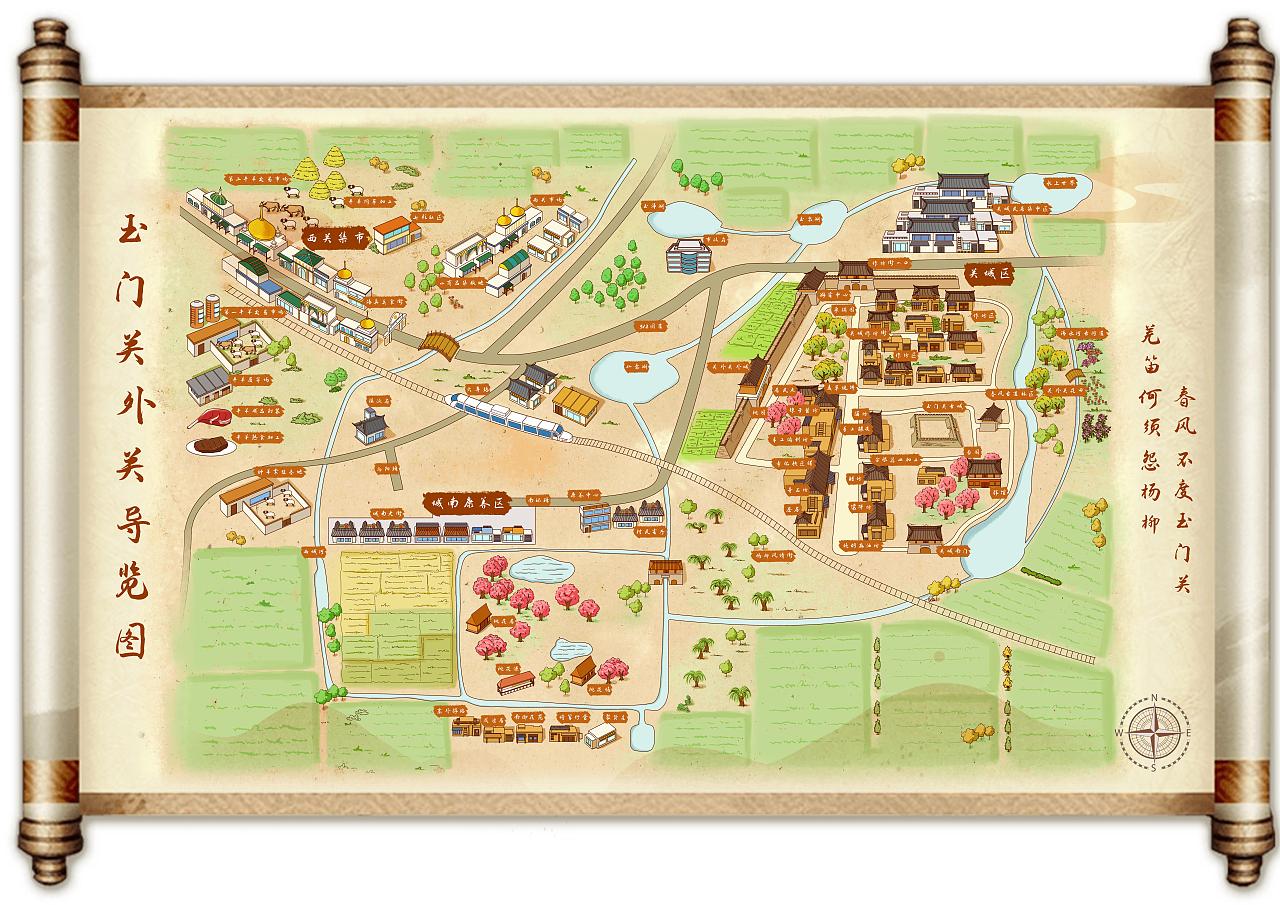 [商]玉门关外关导览图