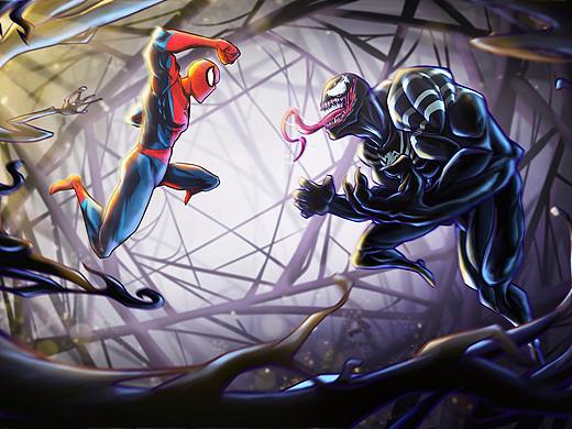 SPIDER MAN -VS- VENOM