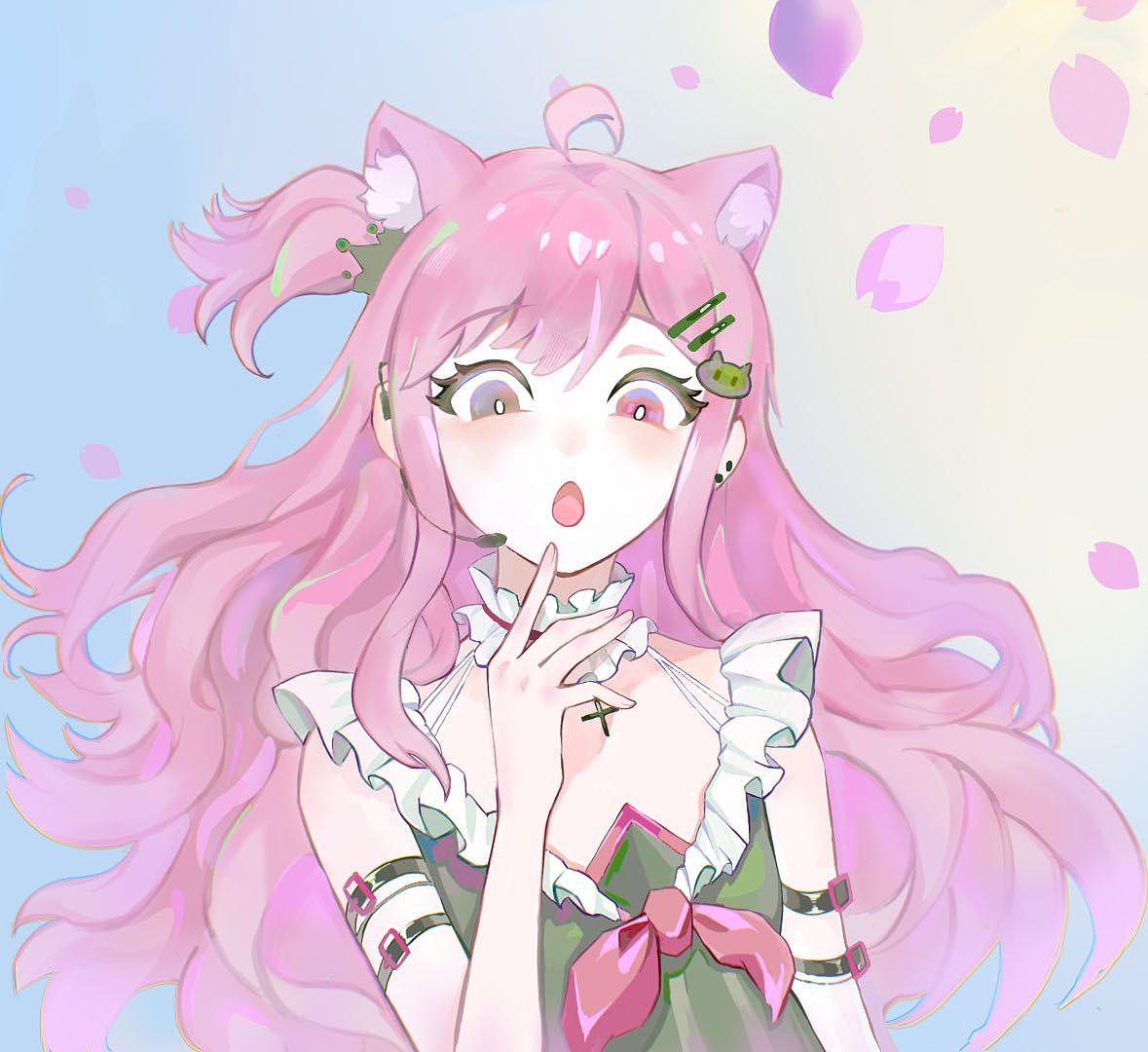 粉猫萌萌的脸蛋