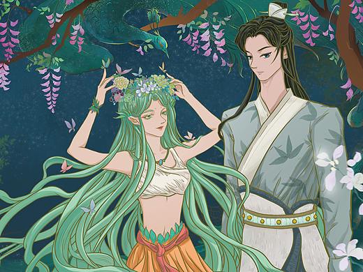 《楚辞 九歌 山鬼》绘本设计与形象设计