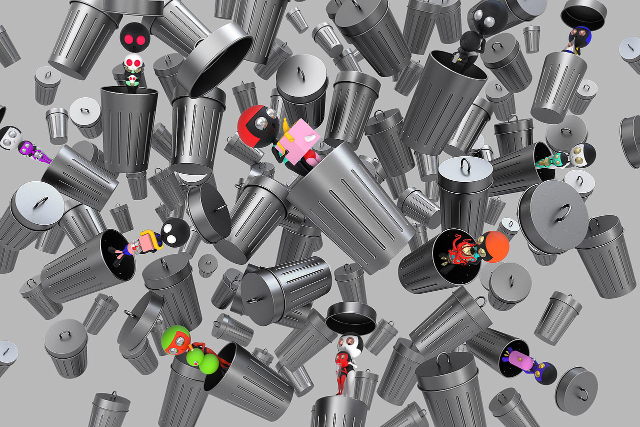 Waste-sorting Blind Box 垃圾盲盒(图ZMjUwMDEzOTc2) - 品牌 - 站酷设计师The_Nine原创素材 - 站酷ZCOOL