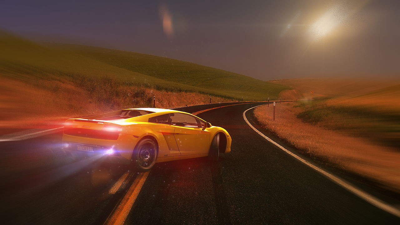 【C4D渲染练习】车子实景合成（图ZMTMzNzY4NTI0） - 交通工具 - 站酷设计师Lct红枣仙原创素材 - 站酷ZCOOL