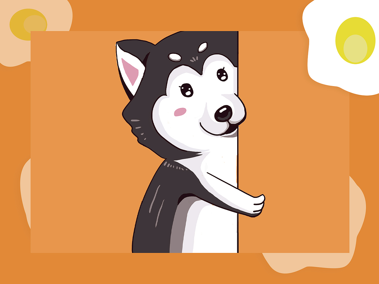 【哈士奇暖贴插画包装】（图ZMjM1MTcwNjg4） - 商业插画 - 站酷设计师初尧YOUNG原创素材 - 站酷ZCOOL