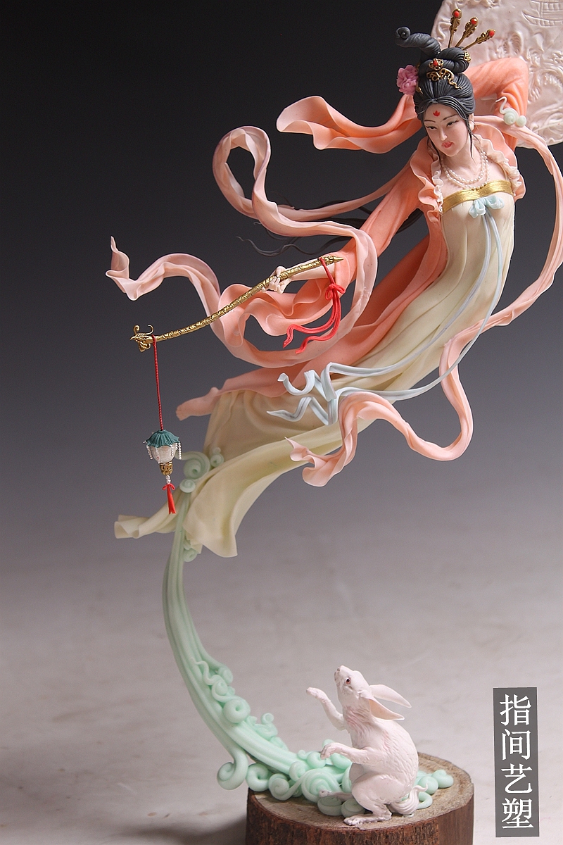 面塑(嫦娥奔月)