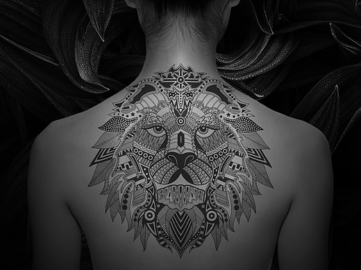 针管笔插画《狮》（个人主页-ZMjQwODA1NjQ=） - 商业插画 - 站酷设计师疯客原创素材 - 站酷ZCOOL