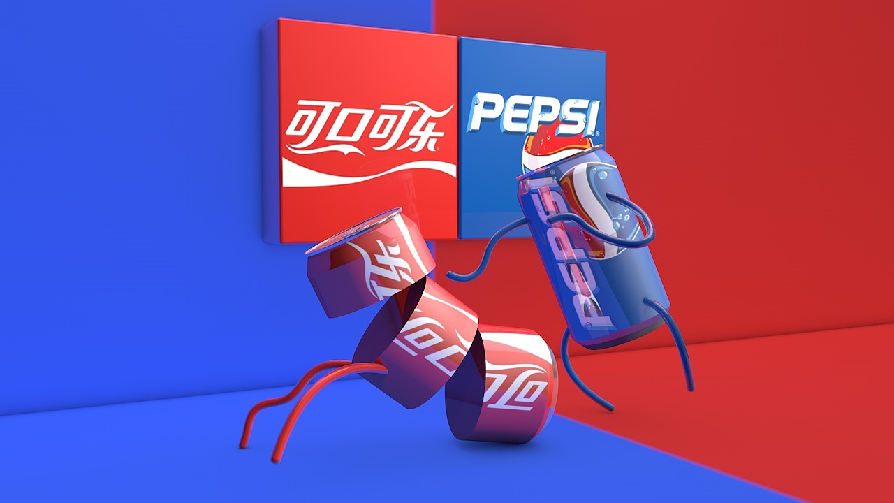 C4D-可乐大战-临摹练习