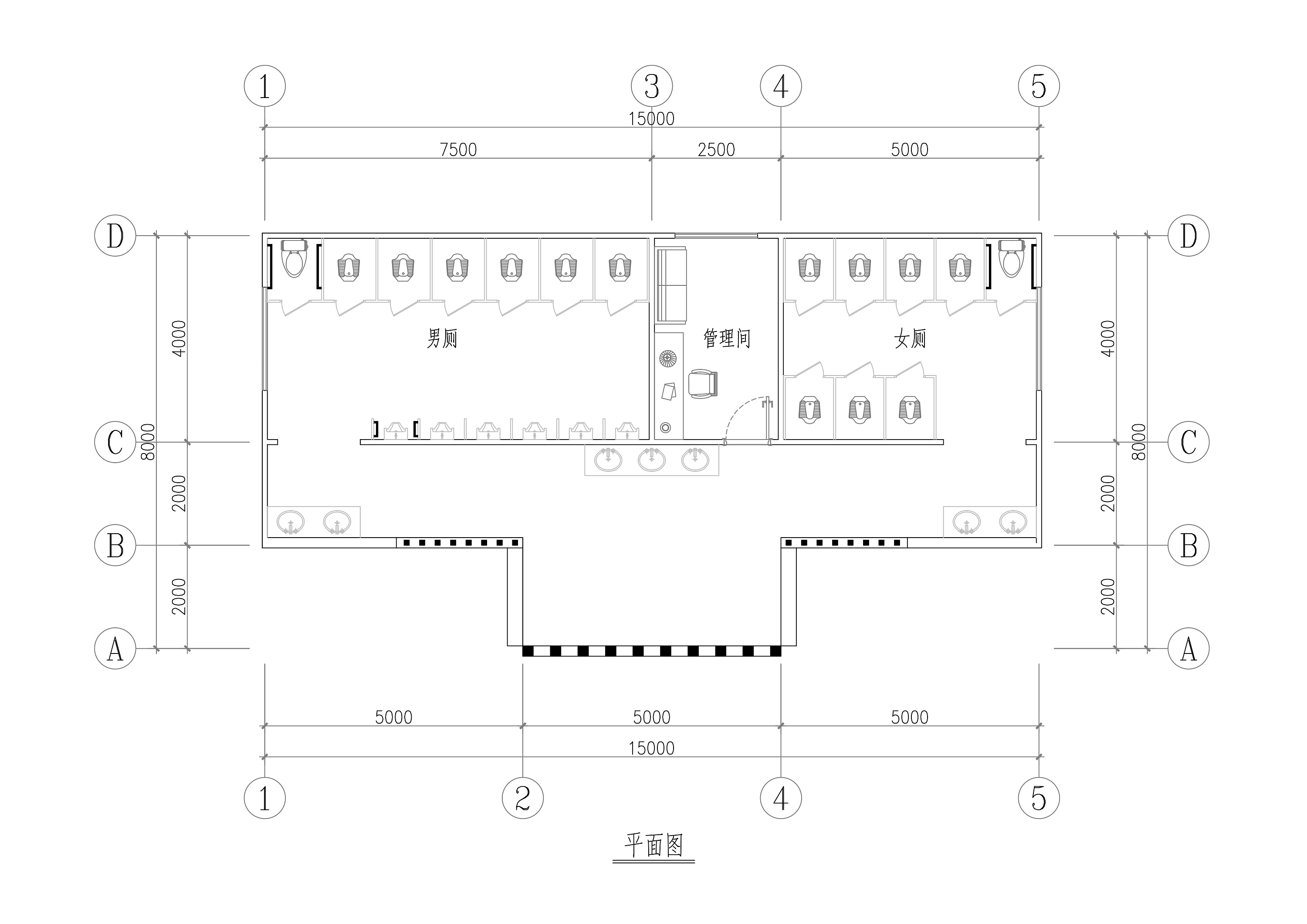 公共厕所设计带效果图（简略效果）_建筑设计__土木在线