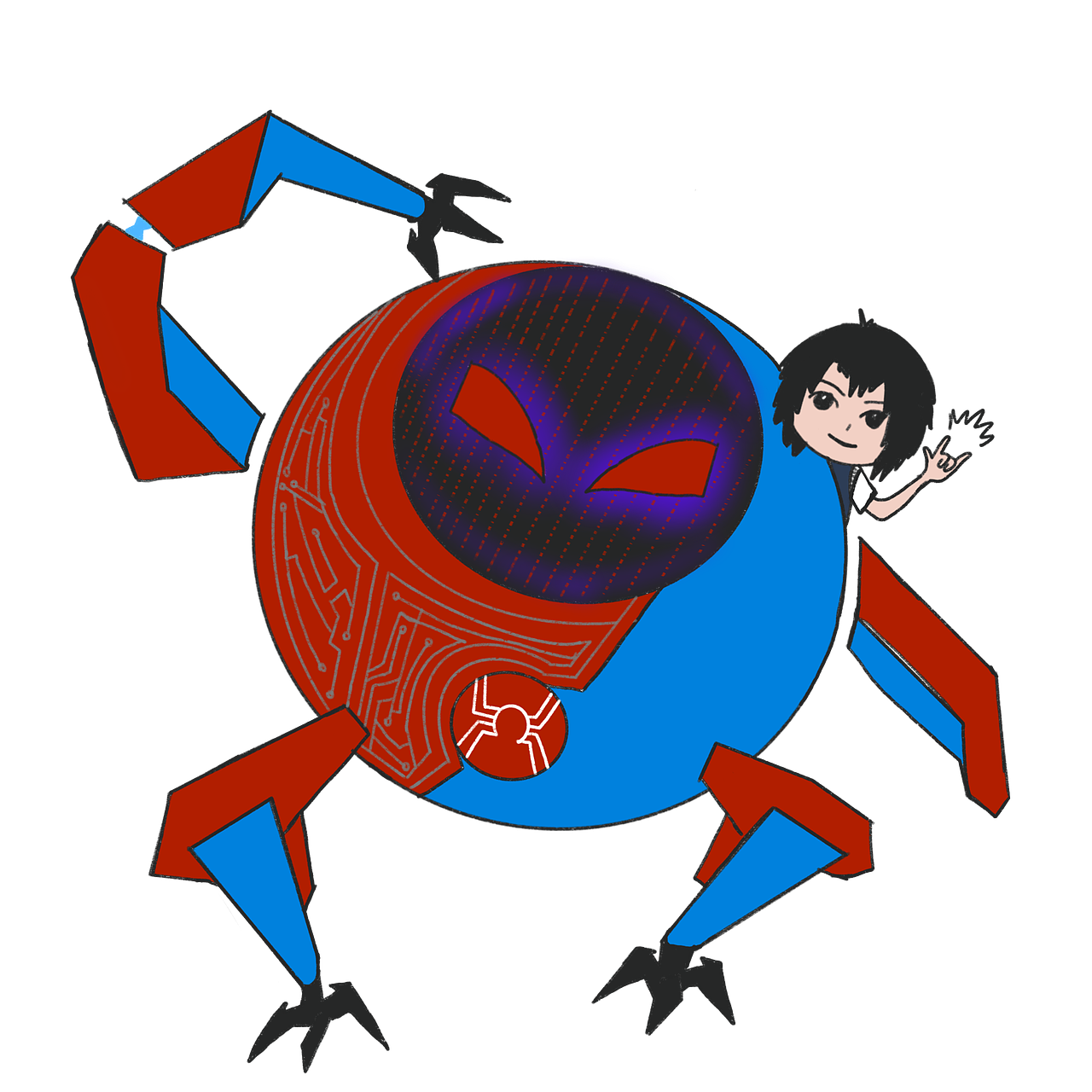 【procreate】蜘蛛侠宇宙Q版（图ZMjA2NjY4Njg4） - 创作习作 - 站酷设计师Jennifer727原创素材 - 站酷ZCOOL