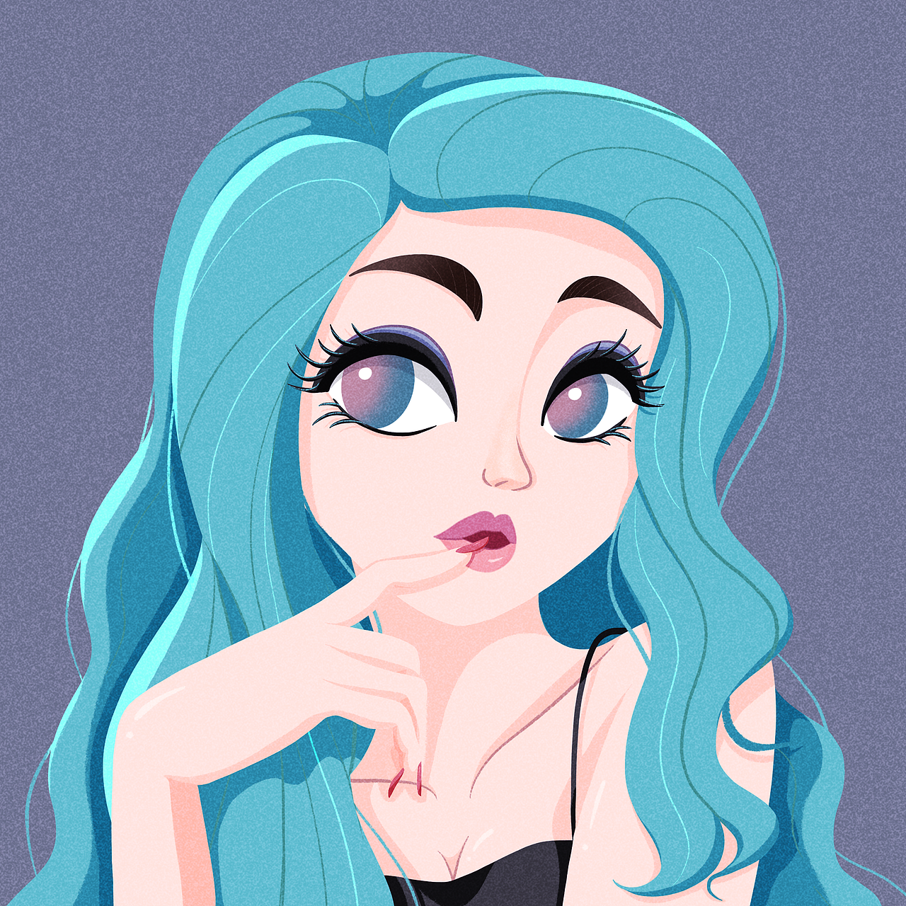 清新风格欧美风格人物头像