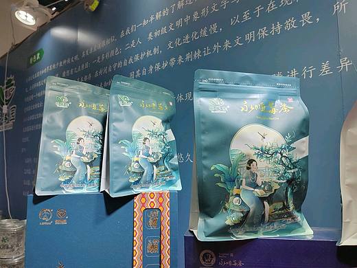 民国复古风国潮插画莓茶包装插画已商用