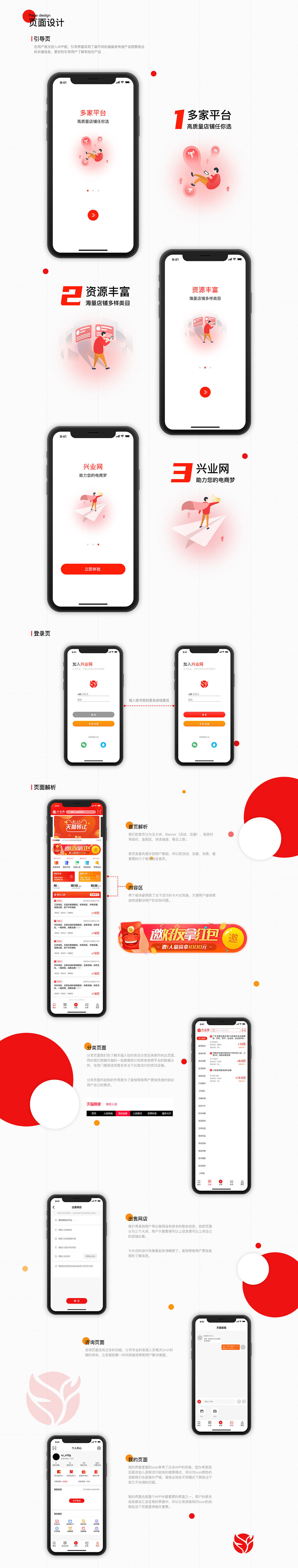 兴业网APP展示（图ZMjA3MTEzODc2） - APP界面 - 站酷设计师四月呀4月原创素材 - 站酷ZCOOL