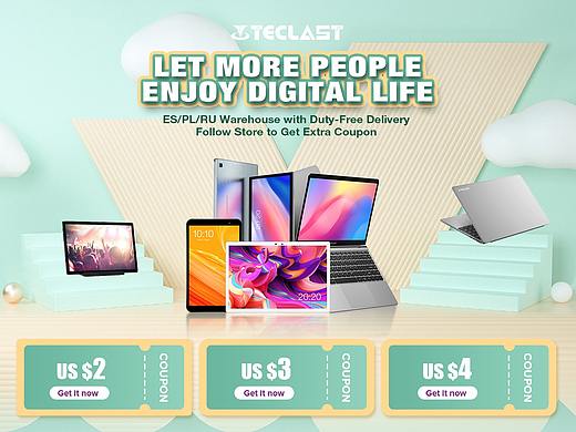 teclast 速賣通 平板首頁設(shè)計(jì)（個人主頁-ZNTIwNjI4NDQ=） - 電商 - 站酷設(shè)計(jì)師Annie0126原創(chuàng)素材 - 站酷ZCOOL
