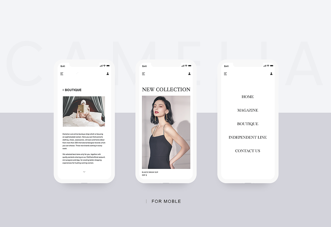 Camelia官网设计（图ZMjE4Mzk3MTYw） - 企业官网 - 站酷设计师Melidear原创素材 - 站酷ZCOOL