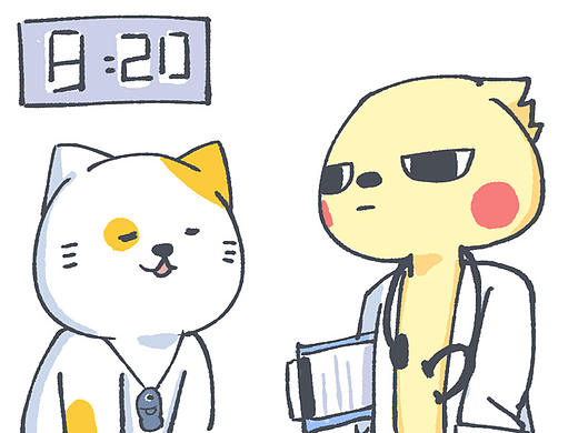 多魚小劇場第四十七話：醫(yī)生好看嗎？（個人主頁-ZMjc1NTIwODg=） - 短篇/格漫 - 站酷設(shè)計師丑貓多魚原創(chuàng)素材 - 站酷ZCOOL