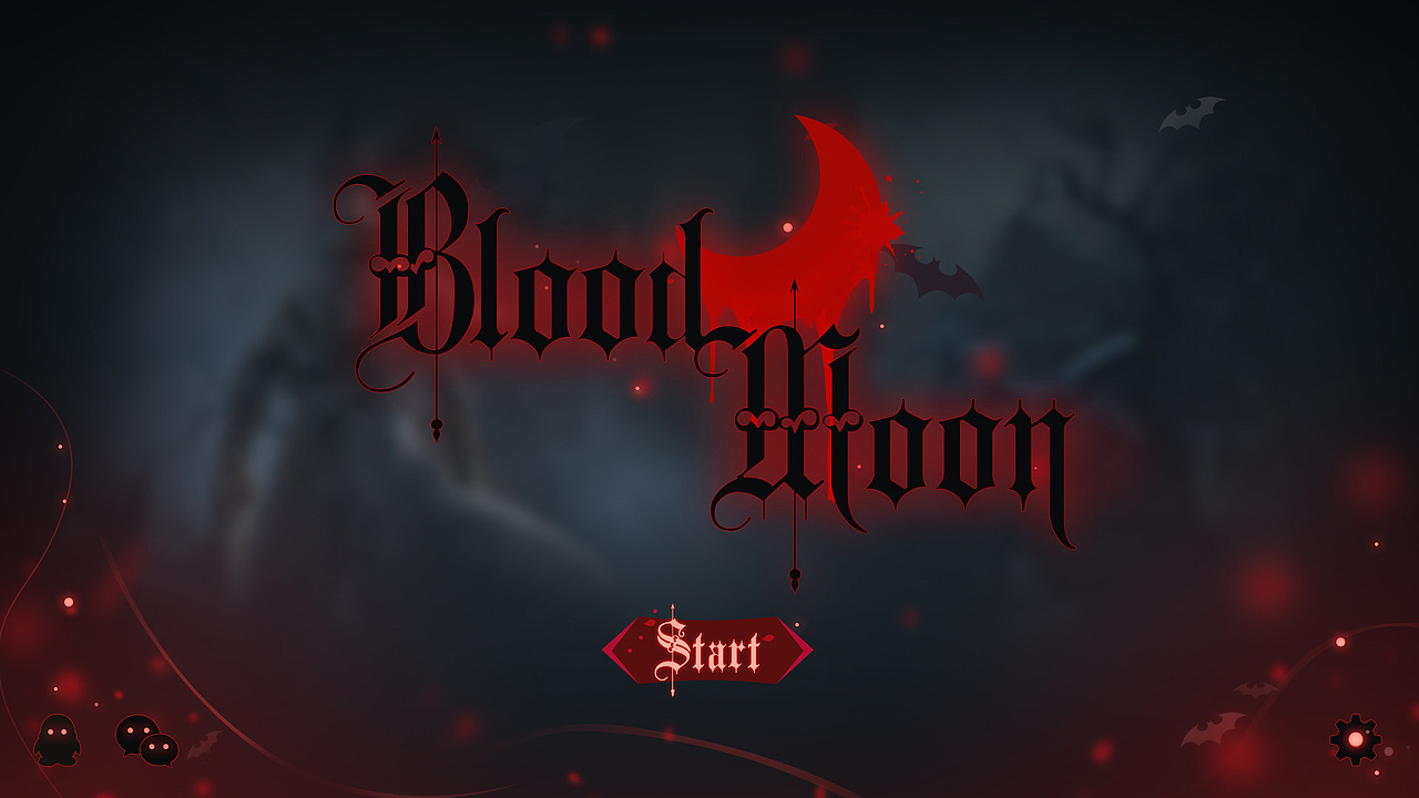 很早之前的哥特风练习~~~BLOOD MOON（图ZMTg3NTc0NTQ4） - 游戏UI - 站酷设计师橙子Chris原创素材 - 站酷ZCOOL