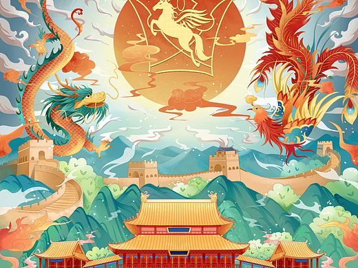 国潮龙凤