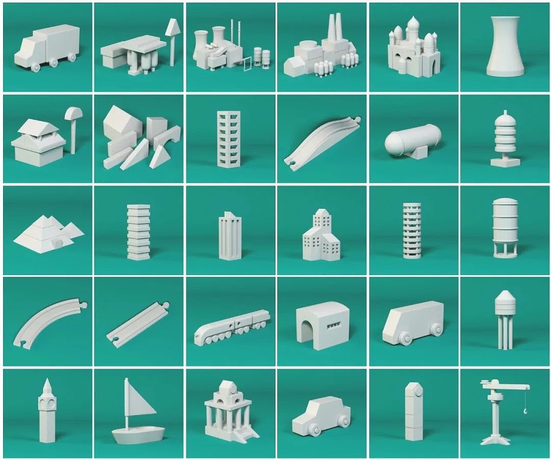 资源｜180个3D模型Happy Toolbox模型包V1（图ZMjAxMzQ2OTA0） - 其他三维 - 站酷设计师羊皮商人原创素材 - 站酷ZCOOL