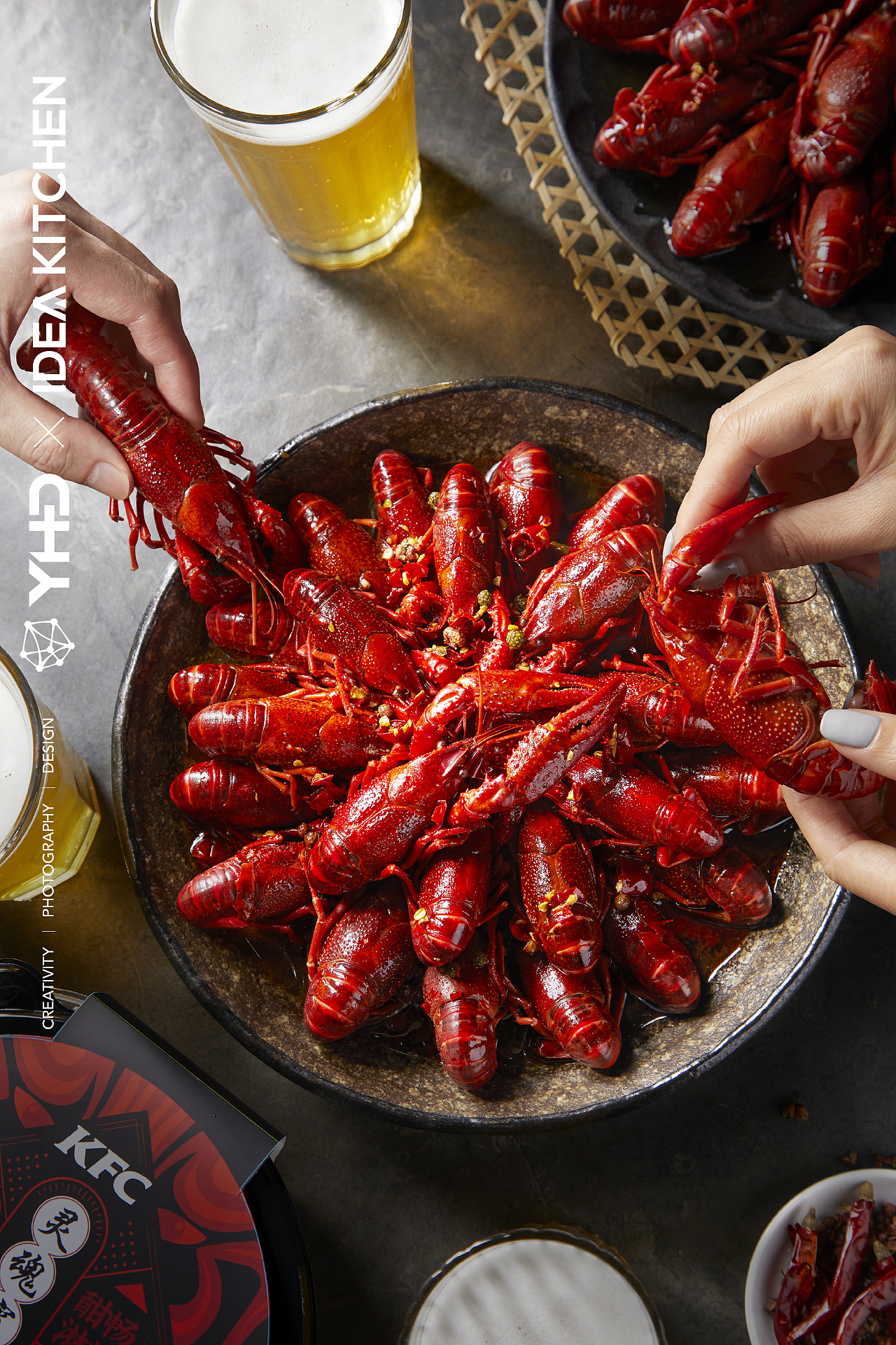 [视觉创意/美食摄影] KFC-2020-灵魂宵夜小龙虾（图ZMjQ2ODY5MTQ0） - 美食摄影 - 站酷设计师YHD翰界视觉原创素材 - 站酷ZCOOL
