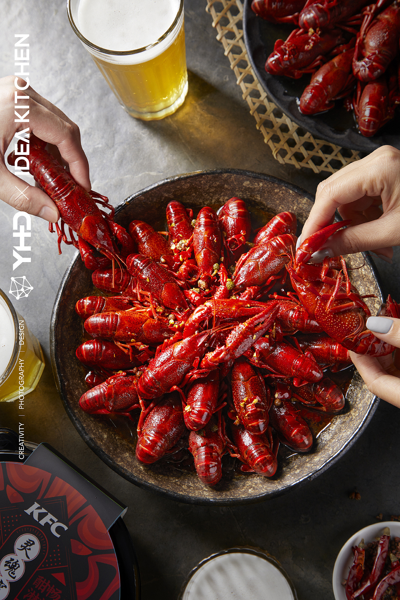 视觉创意美食摄影kfc2020灵魂宵夜小龙虾