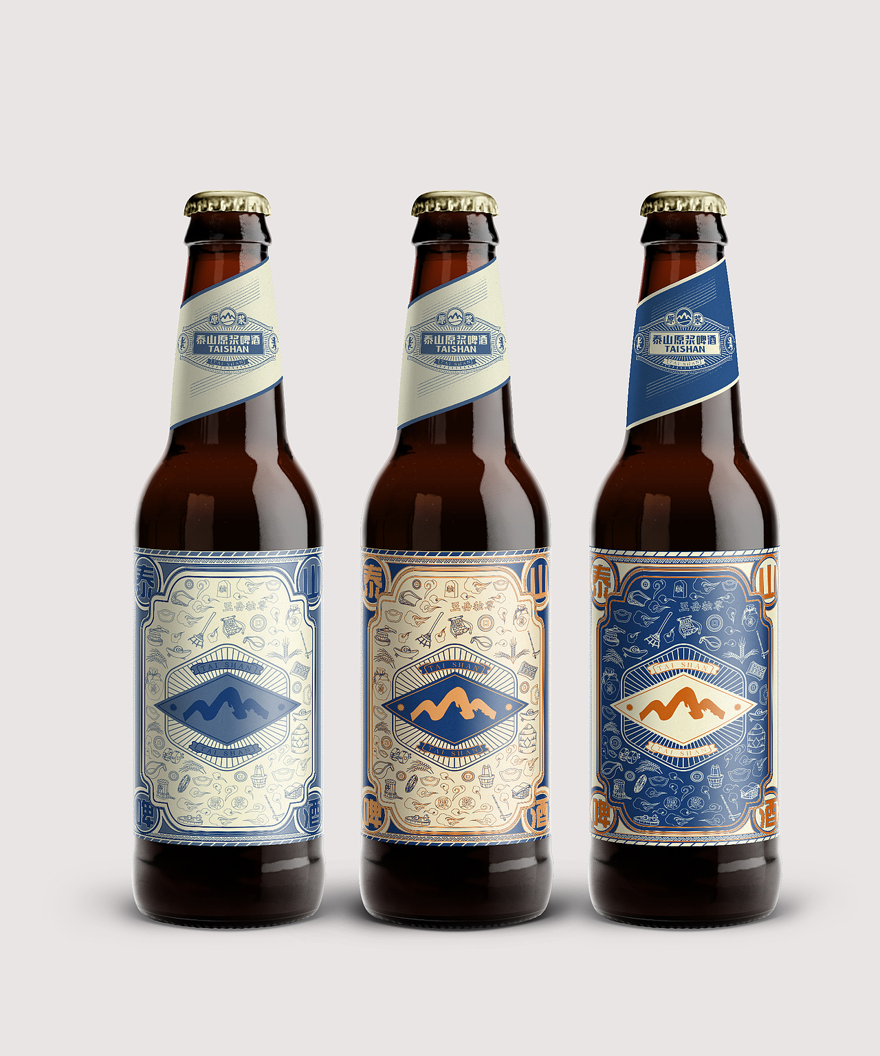 泰山啤酒包装系列初稿整理 壹（图ZMTI5ODEyMzg4） - 包装 - 站酷设计师朝鹿文化品牌设计原创素材 - 站酷ZCOOL