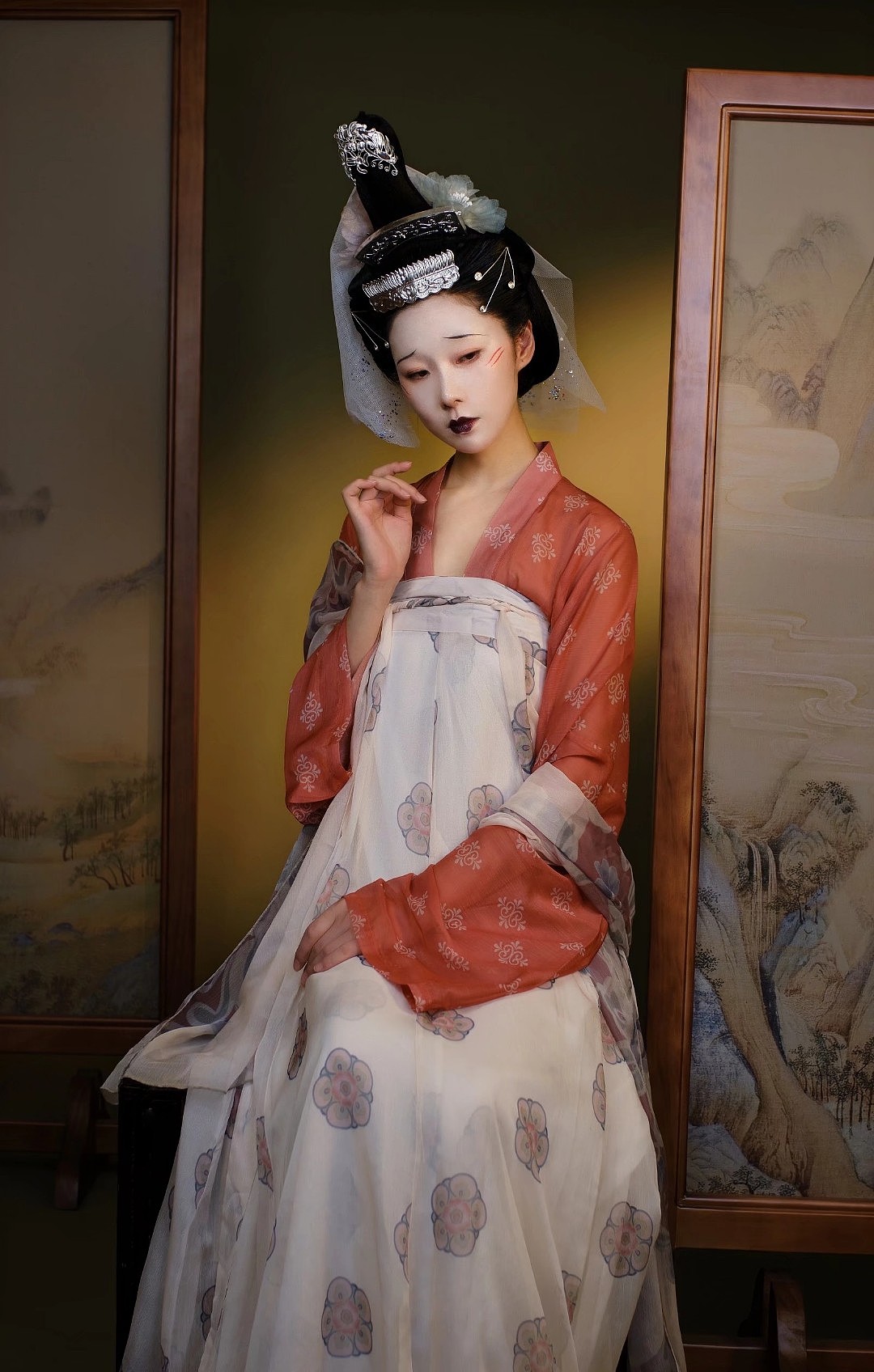 唐朝非主流妆面?汉服复原摄影 商业摄影