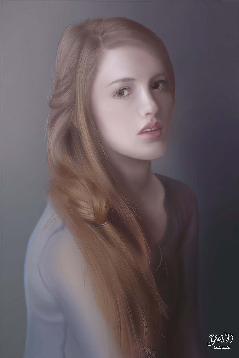 插画人像人体肖像原画