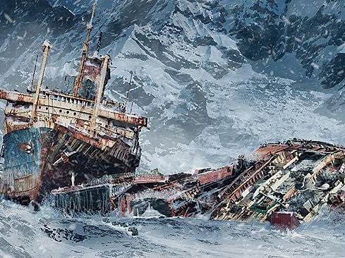 Frozen ship...
