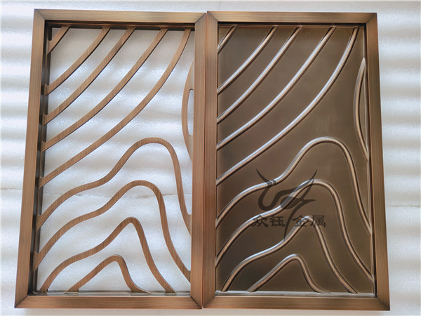 各种款式的铝艺雕刻镂空屏风格栅