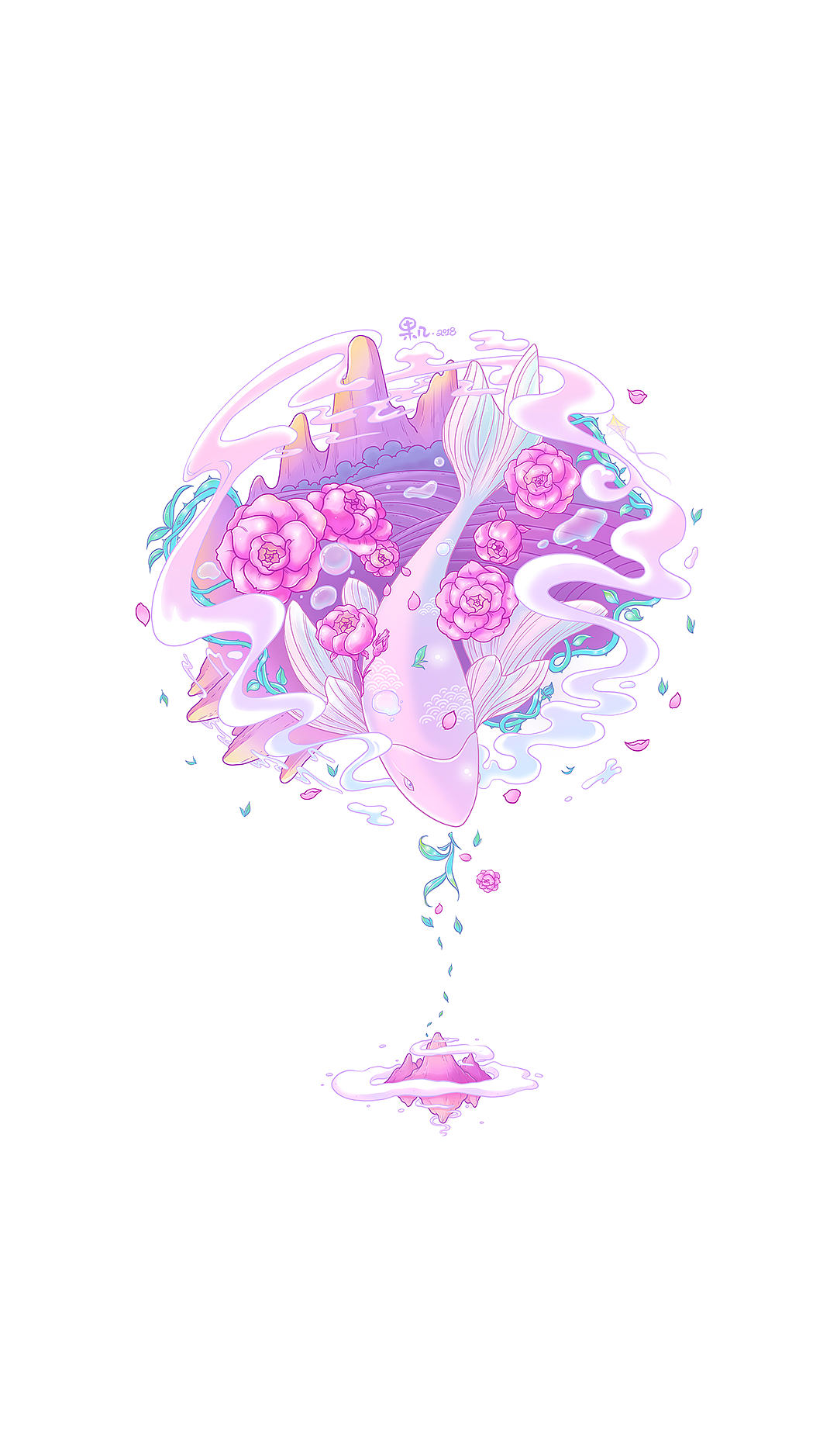 大鱼·红茶——原创红茶包装插画设计（图ZMTM2NTA1NTM2） - 商业插画 - 站酷设计师Mia果原创素材 - 站酷ZCOOL