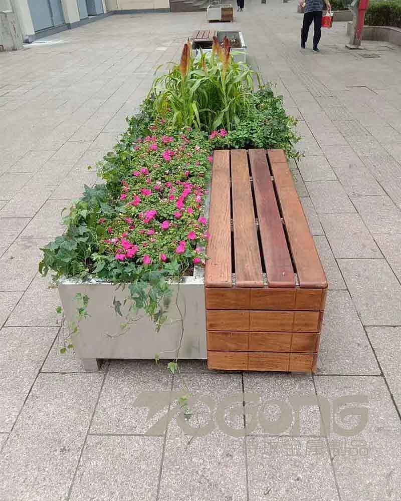 户外绿化工程不锈钢花箱花钵定制厂家定制