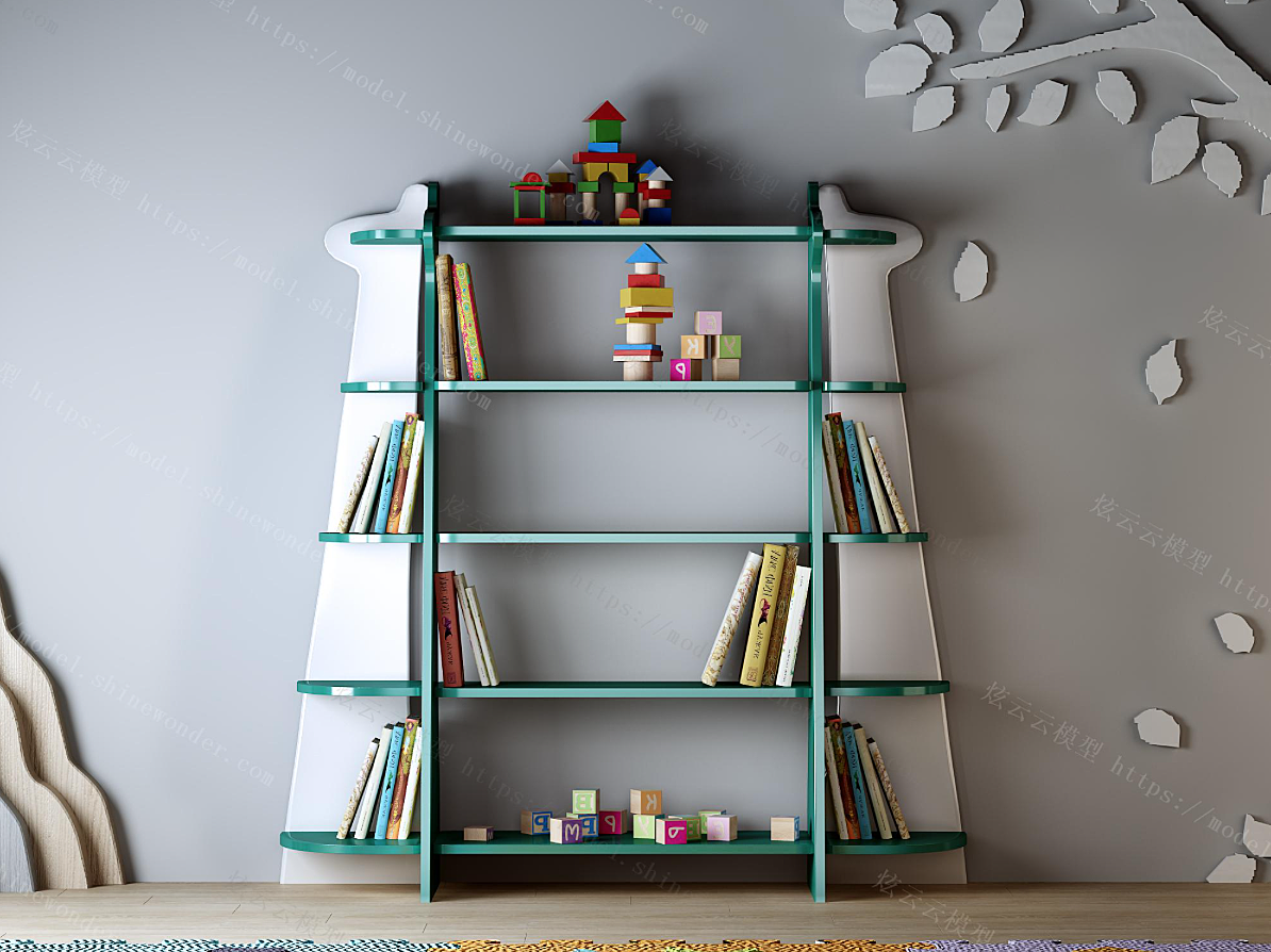 旋转书架书柜省空间儿童落地绘本书架简约家用学生宝宝简易置物架-阿里巴巴