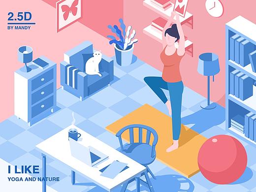 2.5D人物插画