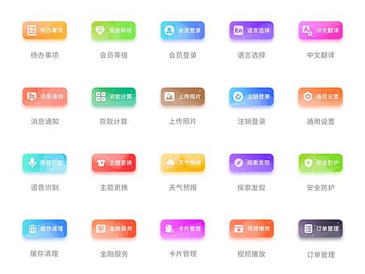 网站方框按钮图标
