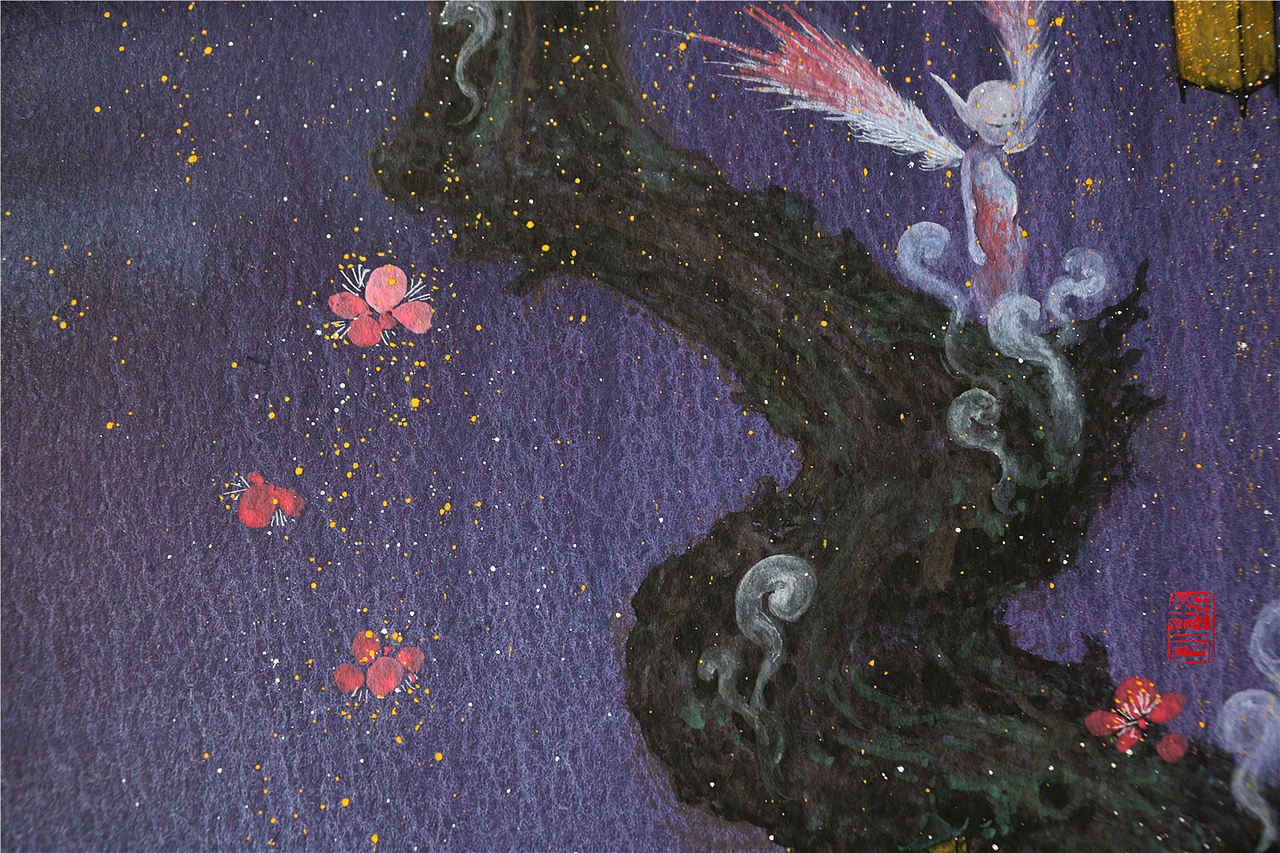 【野仲—游光】——翔魚（图ZMTE4NjQyMTU2） - 绘画 - 站酷设计师翔魚原创素材 - 站酷ZCOOL