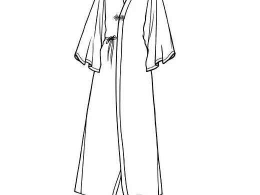 中国风款式图设计