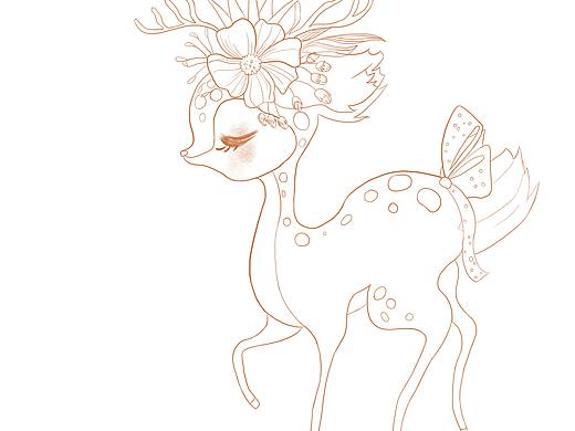 PS零基础临摹线稿练习中