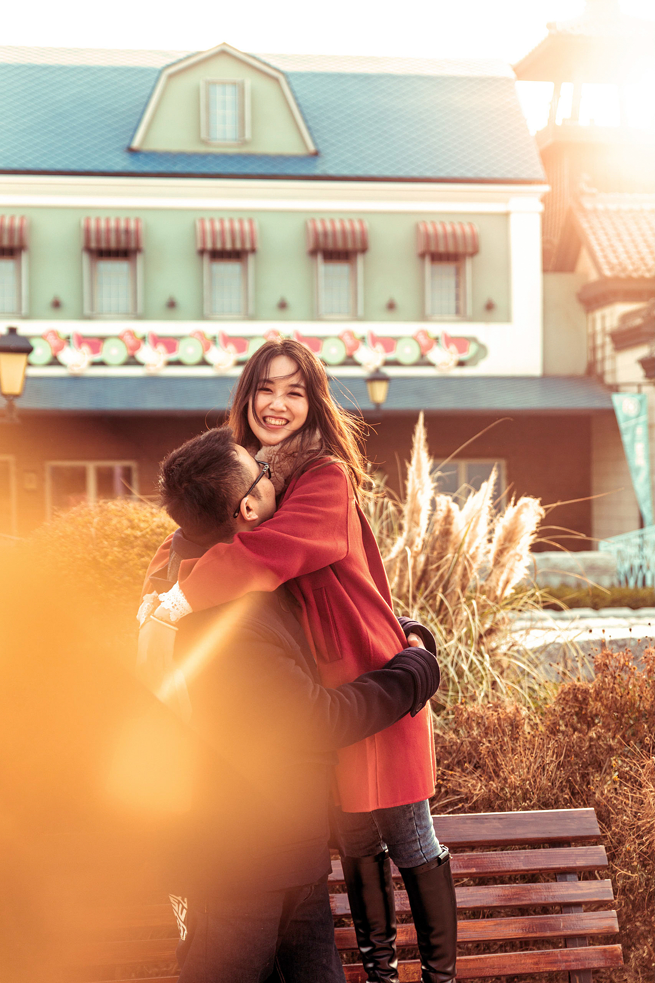 日子过得很慢,生活才有浪漫 # 情侣写真