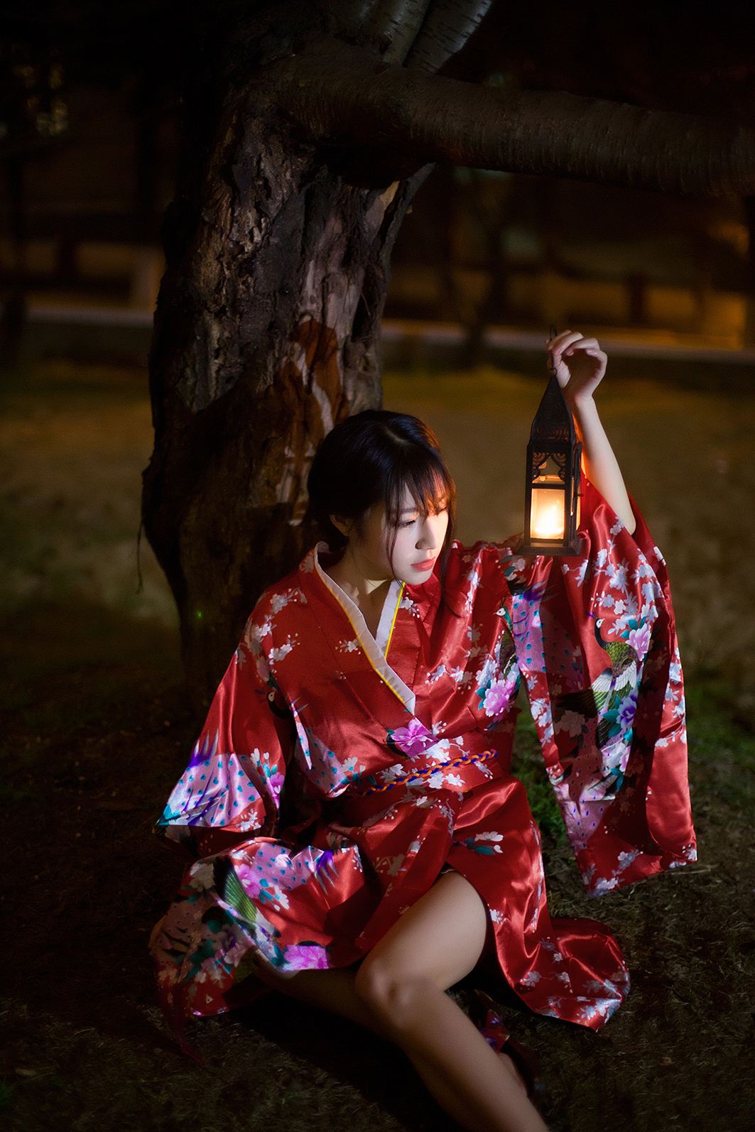 《夜樱》那夜的黑暗， 怎遮得住，櫻的芳華。或許我本不善言辭，唯有靜靜守候夜櫻沉淀的深情。（图ZNDc0NzUyNzI=） - 人像摄影 - 站酷设计师夏晓丫原创素材 - 站酷ZCOOL
