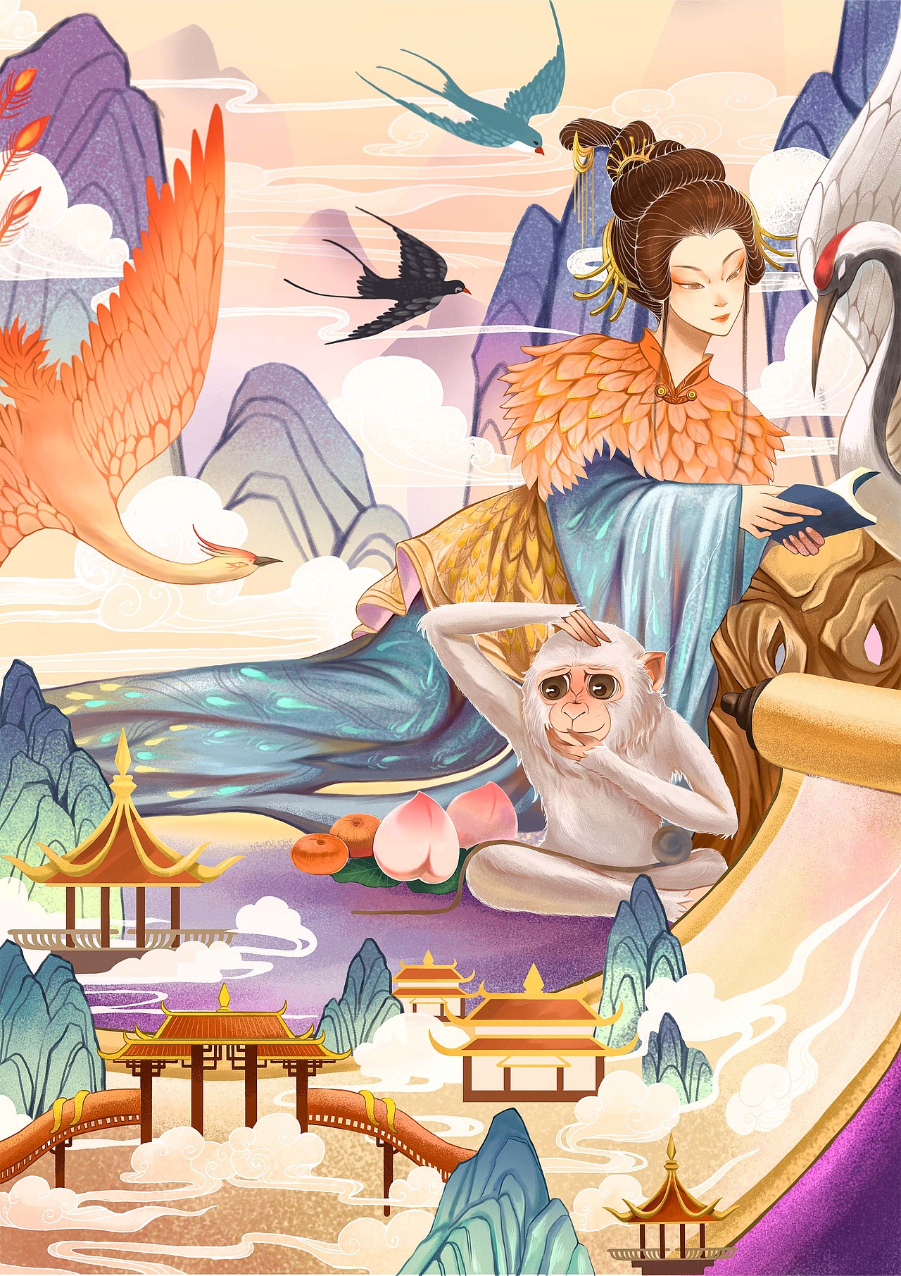 《神话女神》（图ZMzMzNDIyMzcy） - 创作习作 - 站酷设计师桔子xu原创素材 - 站酷ZCOOL