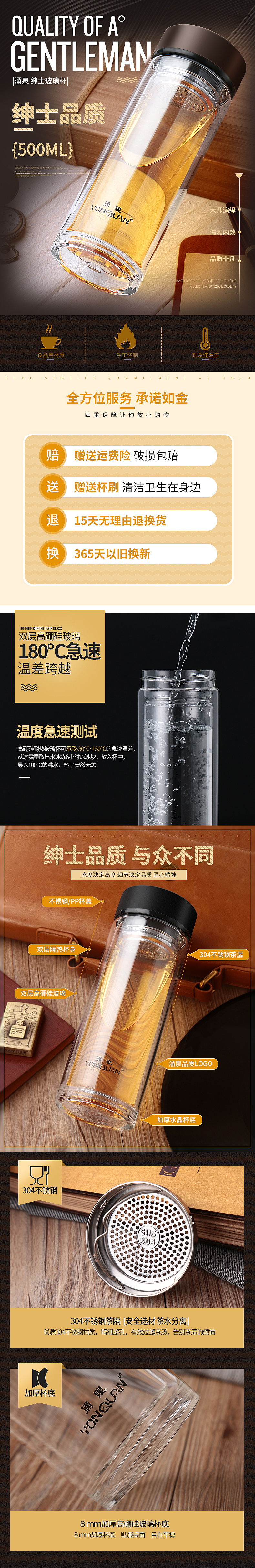 涌泉玻璃杯 商务玻璃杯详情页（图ZNDk3ODczNDg=） - 电商 - 站酷设计师想家的丫头原创素材 - 站酷ZCOOL