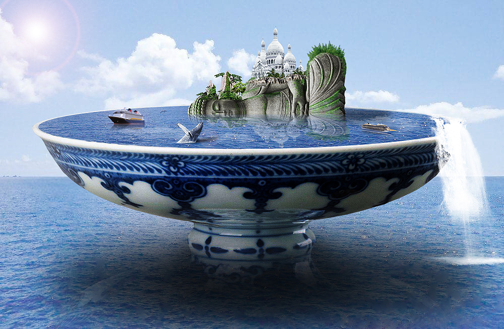 碗的合成设计|平面|海报|再见天真 - 原创作品 - 站酷 (zcool)