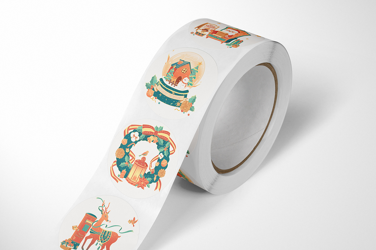 圣诞元素插画（图ZMjMwNzA1NDk2） - 商业插画 - 站酷设计师野鹿崽子原创素材 - 站酷ZCOOL