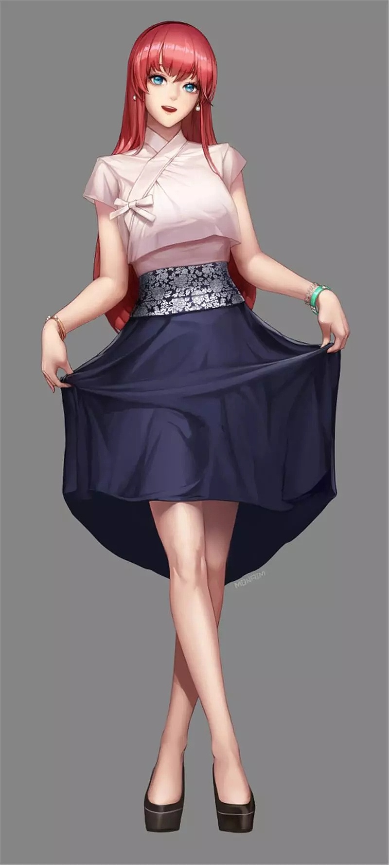 插画丨绘画丨提裙特辑|插画|商业插画|cgwang王氏教育 - 原创作品